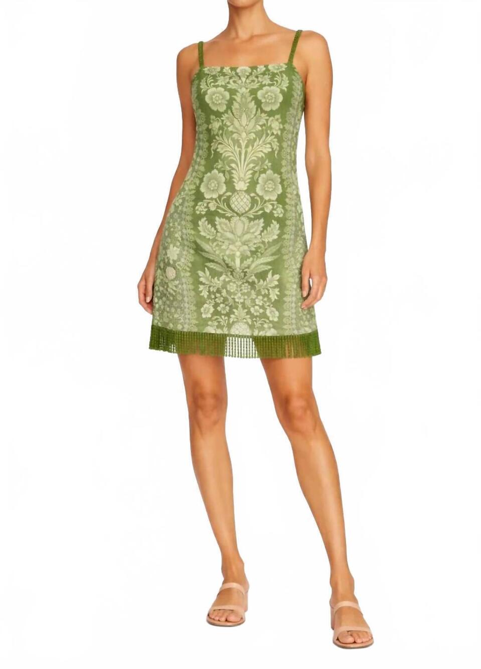 NEW ANNA CATE parker mini dress in green ivory lace
